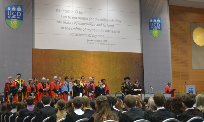 Staff and Students at the President's Awards